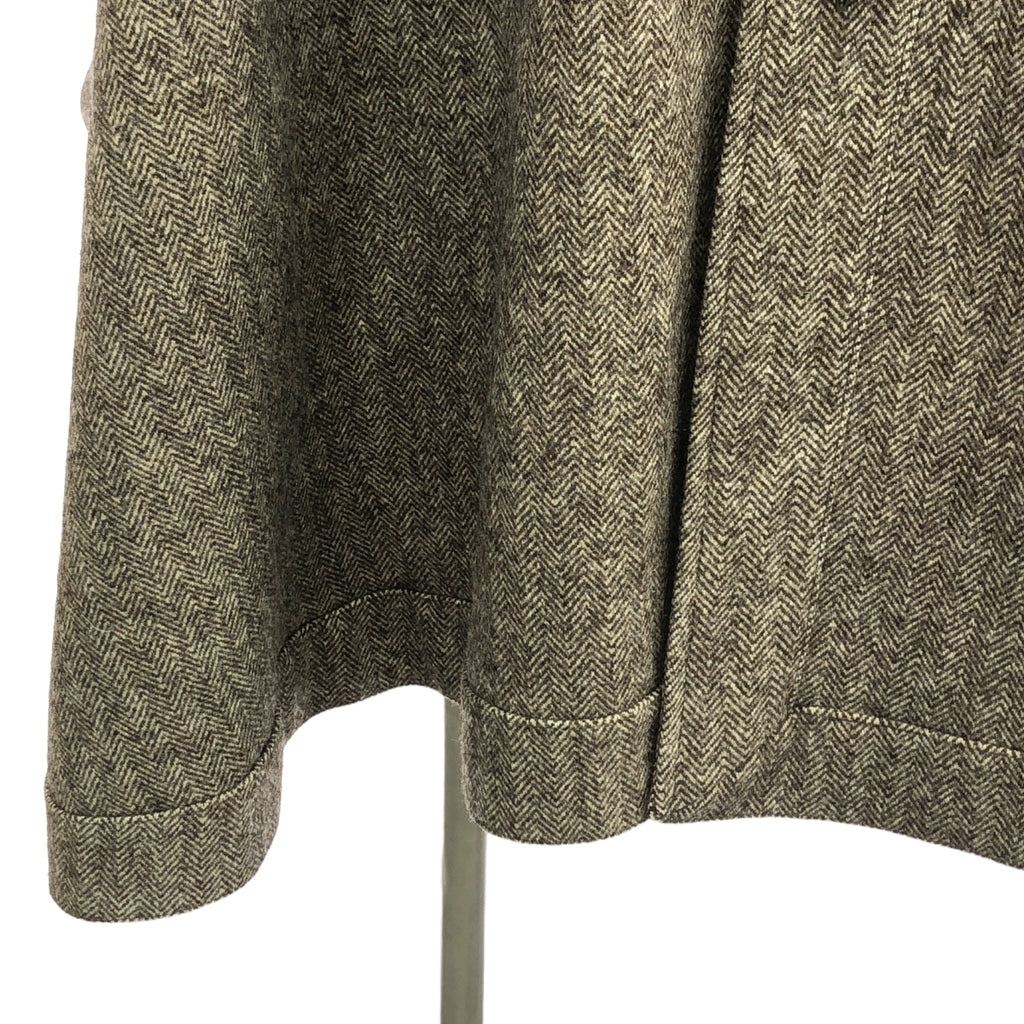 【美品】  ANATOMICA / アナトミカ | ヘリンボーン オーバーポンチョ コート ケープ | TU | ブラウン | メンズ