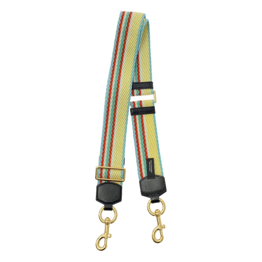 MARC JACOBS / マークジェイコブス | キャンバス ストライプ柄 ウェビング ショルダー バッグ ストラップ |