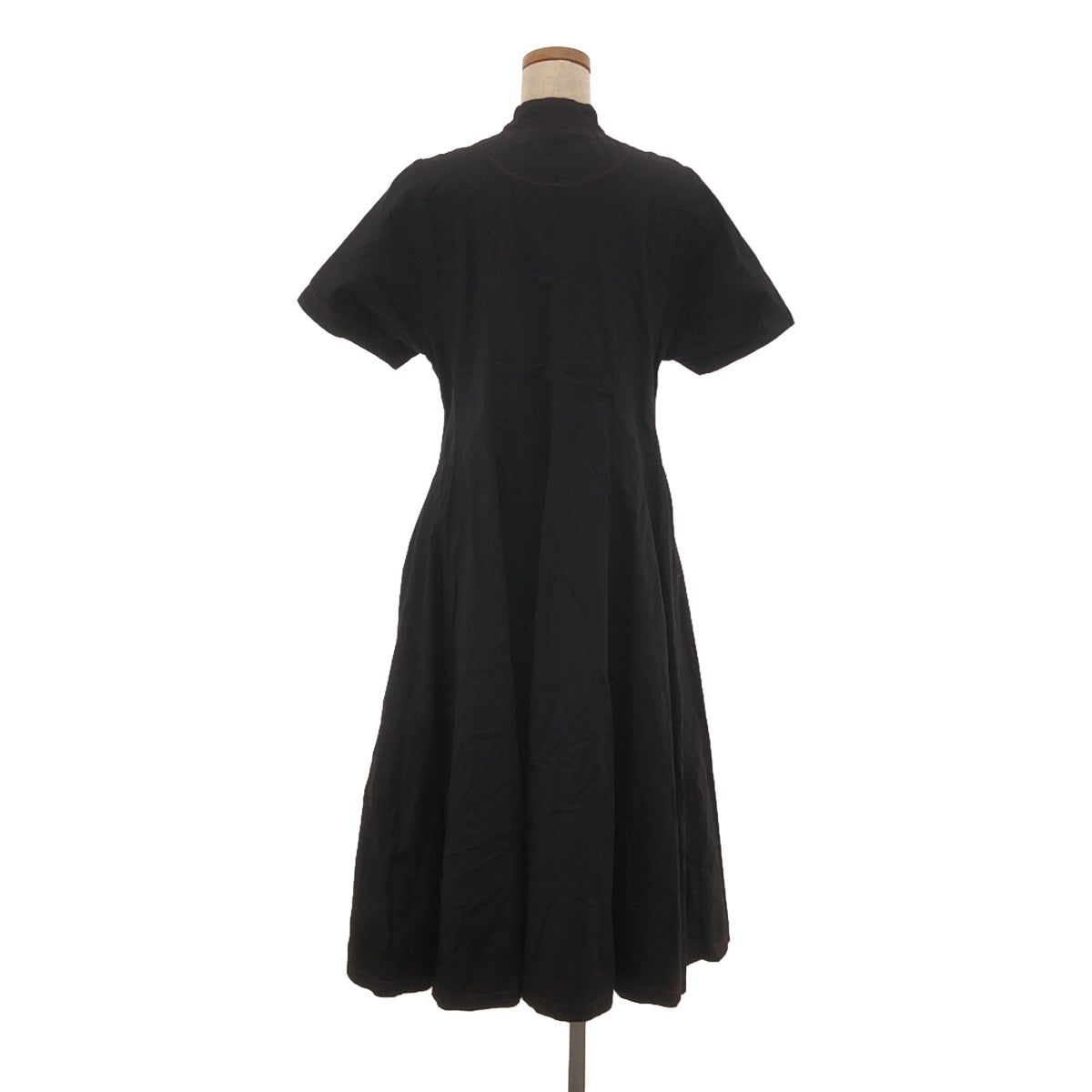 foufou / foufou | summer one piece stand collar dress | black/red | women's