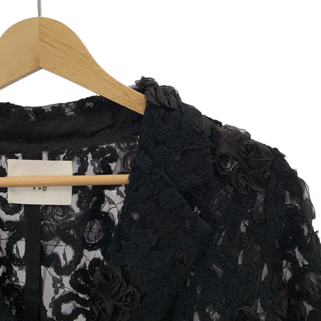 AMERI / 아메리 | FLOWER MIX LACE SHEER JACKET 레이스 재킷 | F | 여성