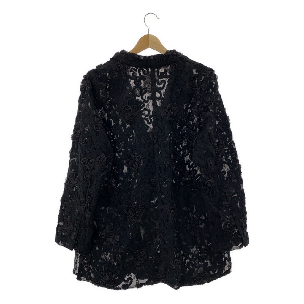 AMERI / 아메리 | FLOWER MIX LACE SHEER JACKET 레이스 재킷 | F | 여성