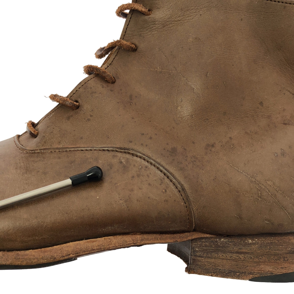 Paul Harnden | 真皮直頭繫帶靴 | 8碼 | 男士