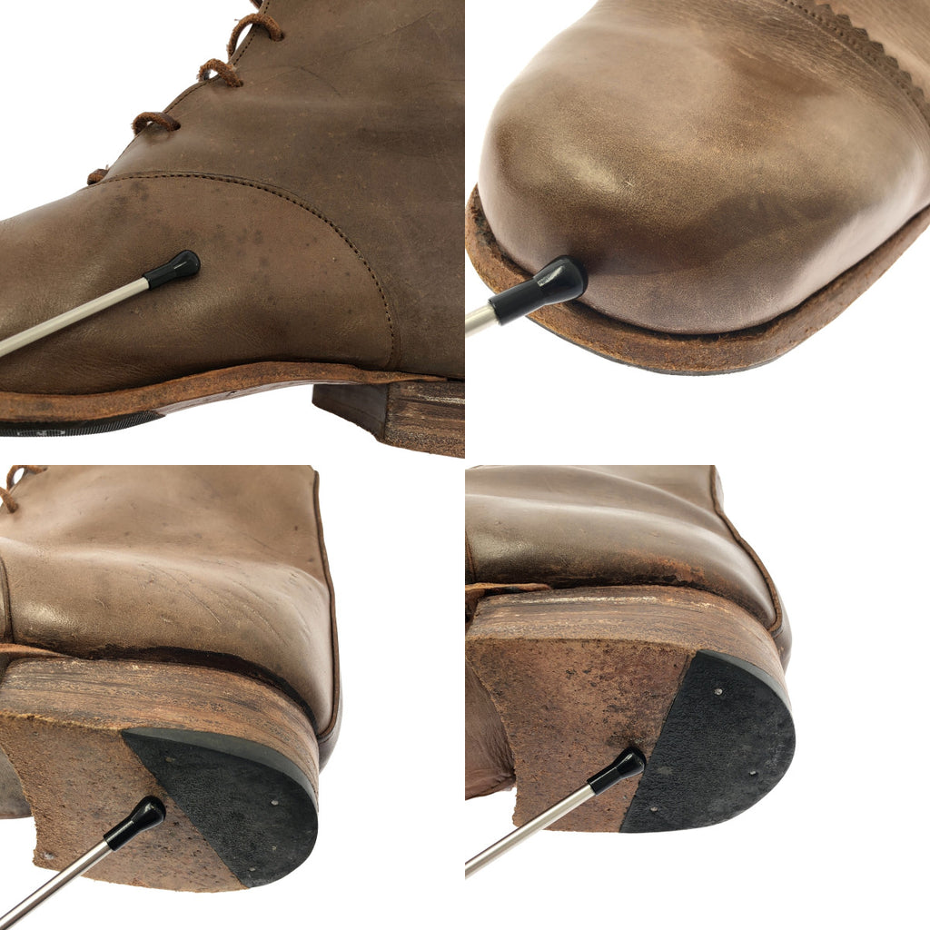 Paul Harnden | 真皮直頭繫帶靴 | 8碼 | 男士