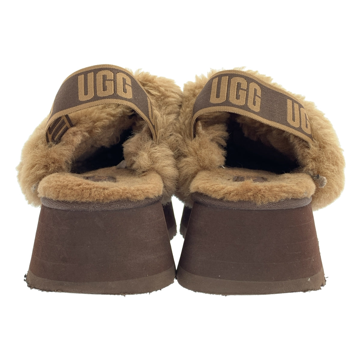 UGG / 아그 | Funkette / 1113474 팬켓 로고 스트랩 무톤 보아 샌들 | 24cm | 여성