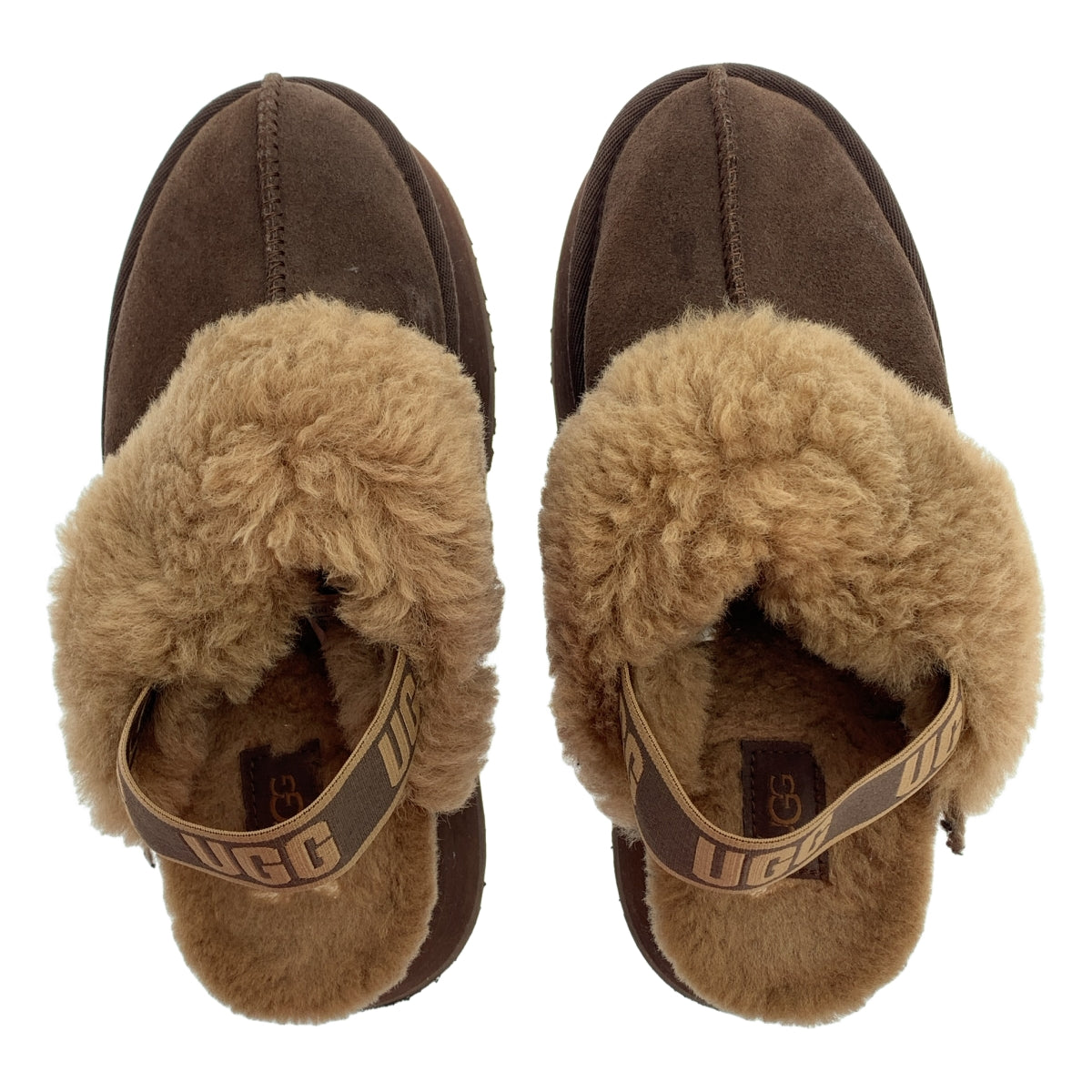 UGG / 아그 | Funkette / 1113474 팬켓 로고 스트랩 무톤 보아 샌들 | 24cm | 여성