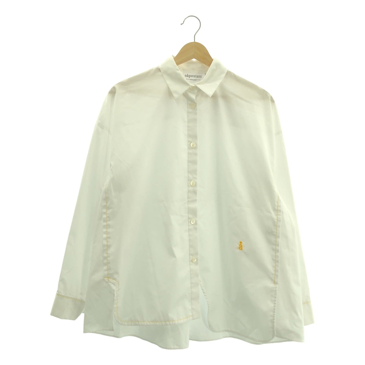 nagonstans / 나곤 스탠스 | 2024SS | mix-hem shirt 브로드 믹스 헴 셔츠 | M | 여성