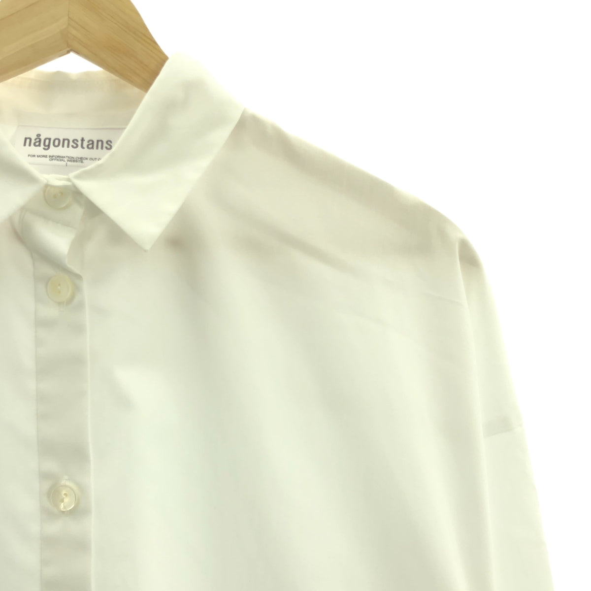 nagonstans / 나곤 스탠스 | 2024SS | mix-hem shirt 브로드 믹스 헴 셔츠 | M | 여성