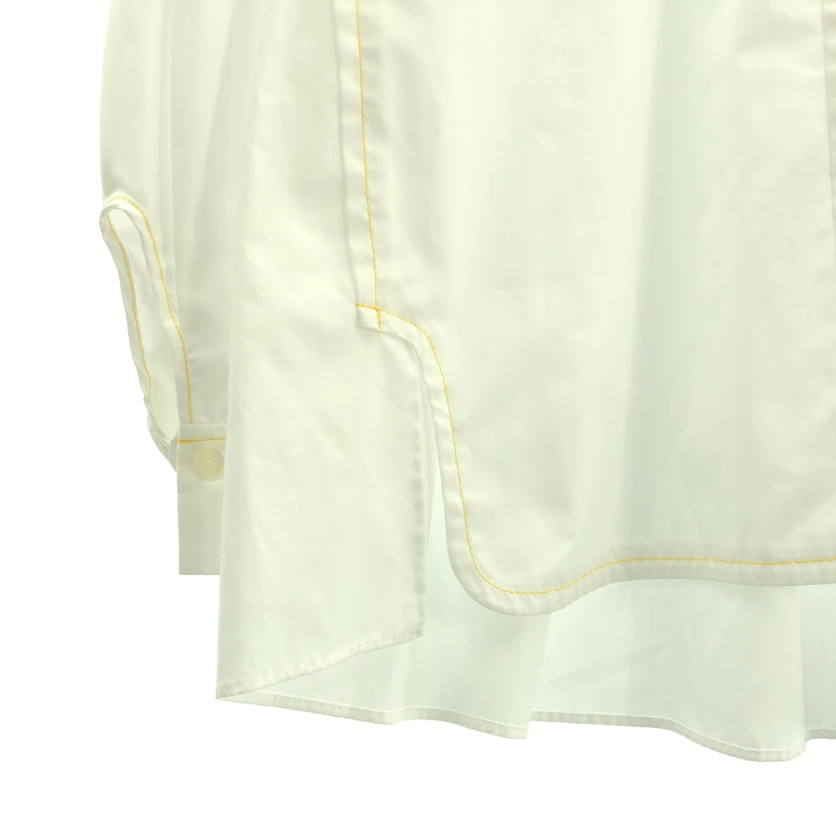 nagonstans / 나곤 스탠스 | 2024SS | mix-hem shirt 브로드 믹스 헴 셔츠 | M | 여성