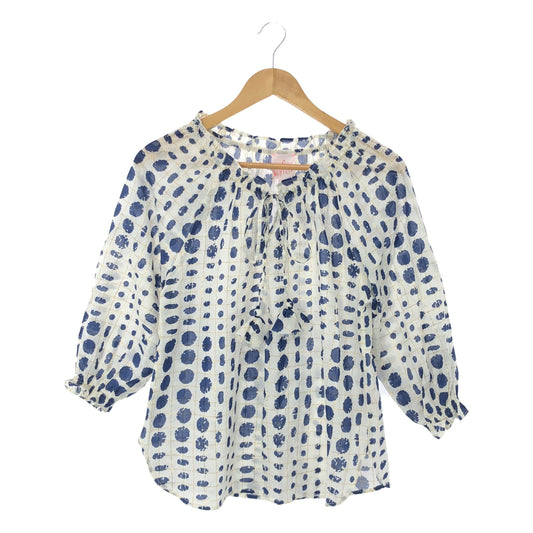 nimo / Nemo | Cotton all-over print blouse | S | White | Women's