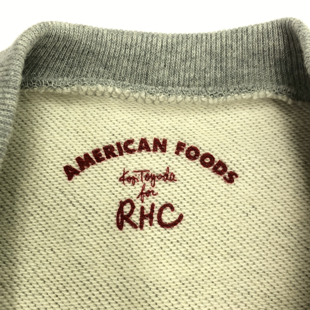 RHC Ron Herman / アールエイチシーロンハーマン | × AmericanFoods / プリント スウェット プルオーバー | S | グレー | メンズ