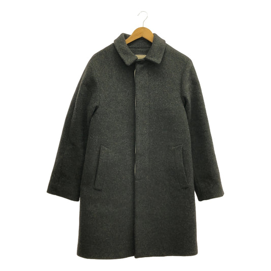 MAISON KITSUNE | Wool Melton Balmac Coat | S | Gray | Men's