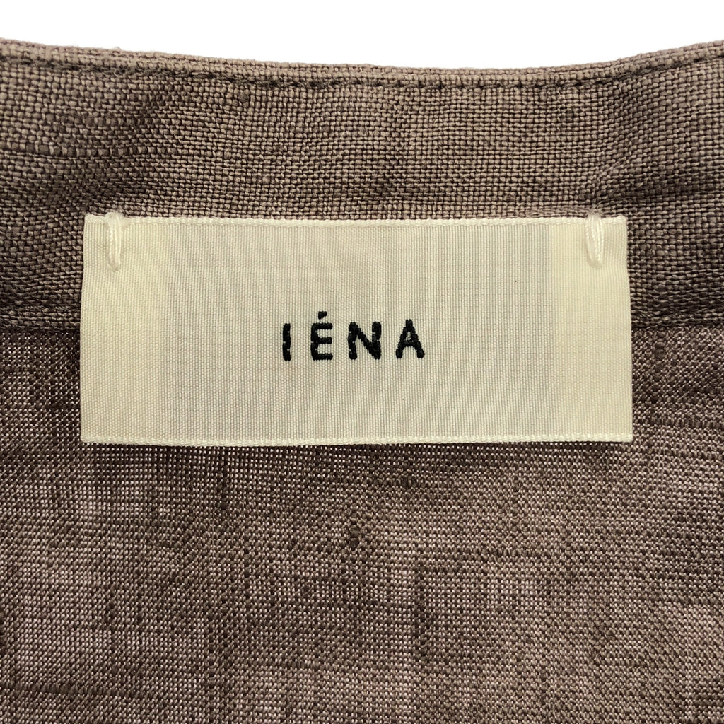 IENA | 2020 春夏 | 亞麻立領襯衫裙 | 尺寸 38 |