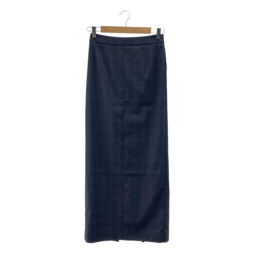 Maison Margiela / 메종 마르젤라 | 2019AW | 울 체크 타이 롱 스커트 | 36 | 여성