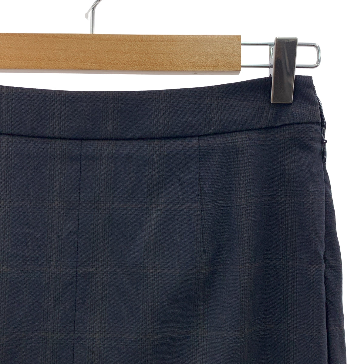 Maison Margiela / 메종 마르젤라 | 2019AW | 울 체크 타이 롱 스커트 | 36 | 여성