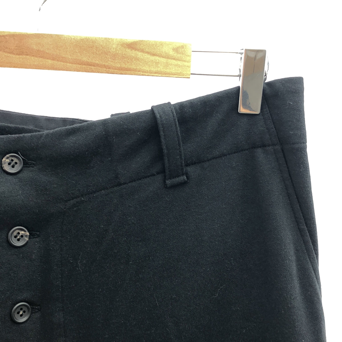 Y's ワイズ　ヨウジヤマモト ブラックサルエルパンツ 黒 Y's / ワイズヨウジヤマモト | コットン レーヨン サルエルパンツ | 2