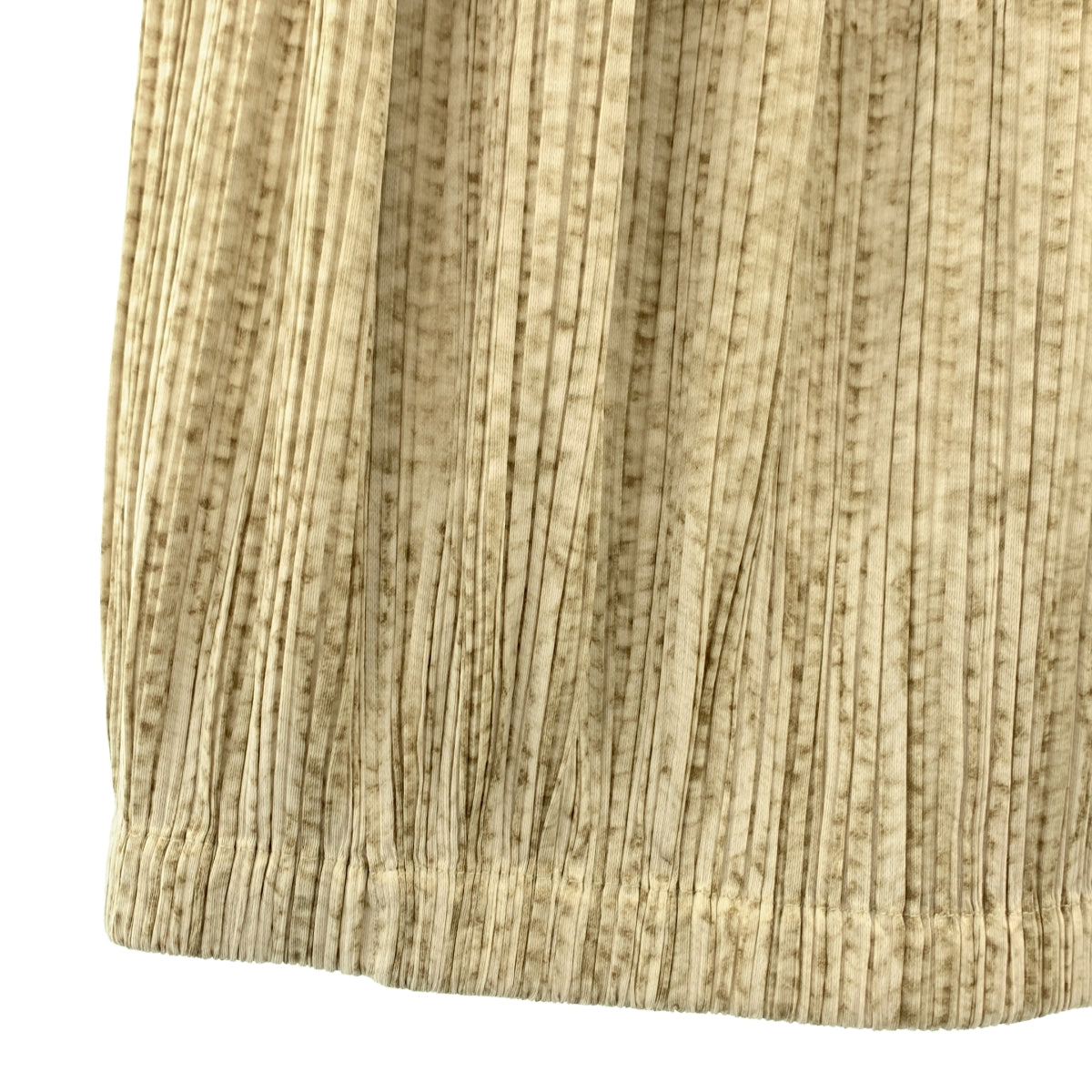 PLEATS PLEASE ISSEY MIYAKE / 주름 뿌리즈 이세이 미야케 | 주름 케이블 뜨개질 전사 프린트 롱 스커트 | 3 |