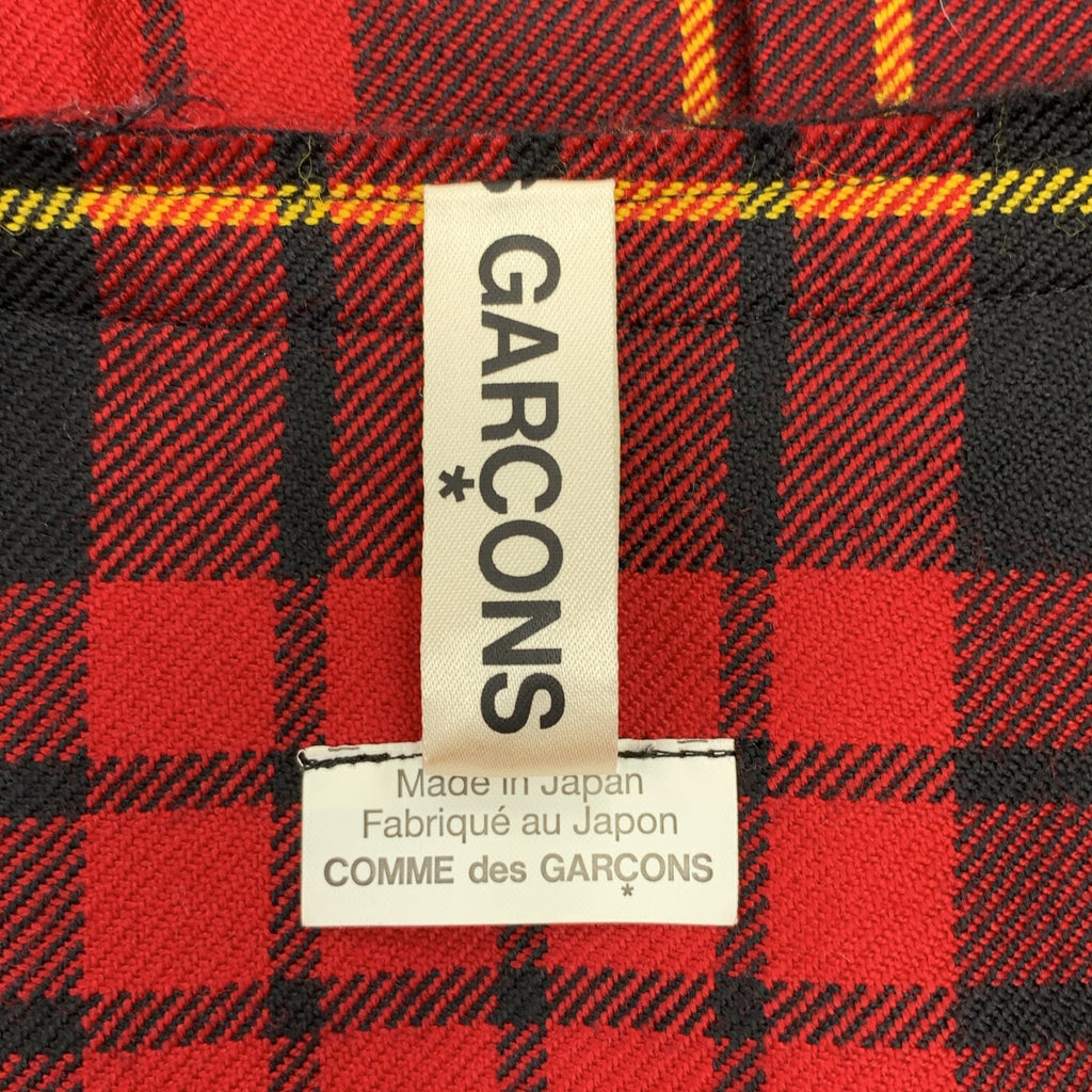 COMME des GARCONS / コムデギャルソン | 2017SS | タータンチェック 断ち切り ボリューム ワンピース | S | レディース