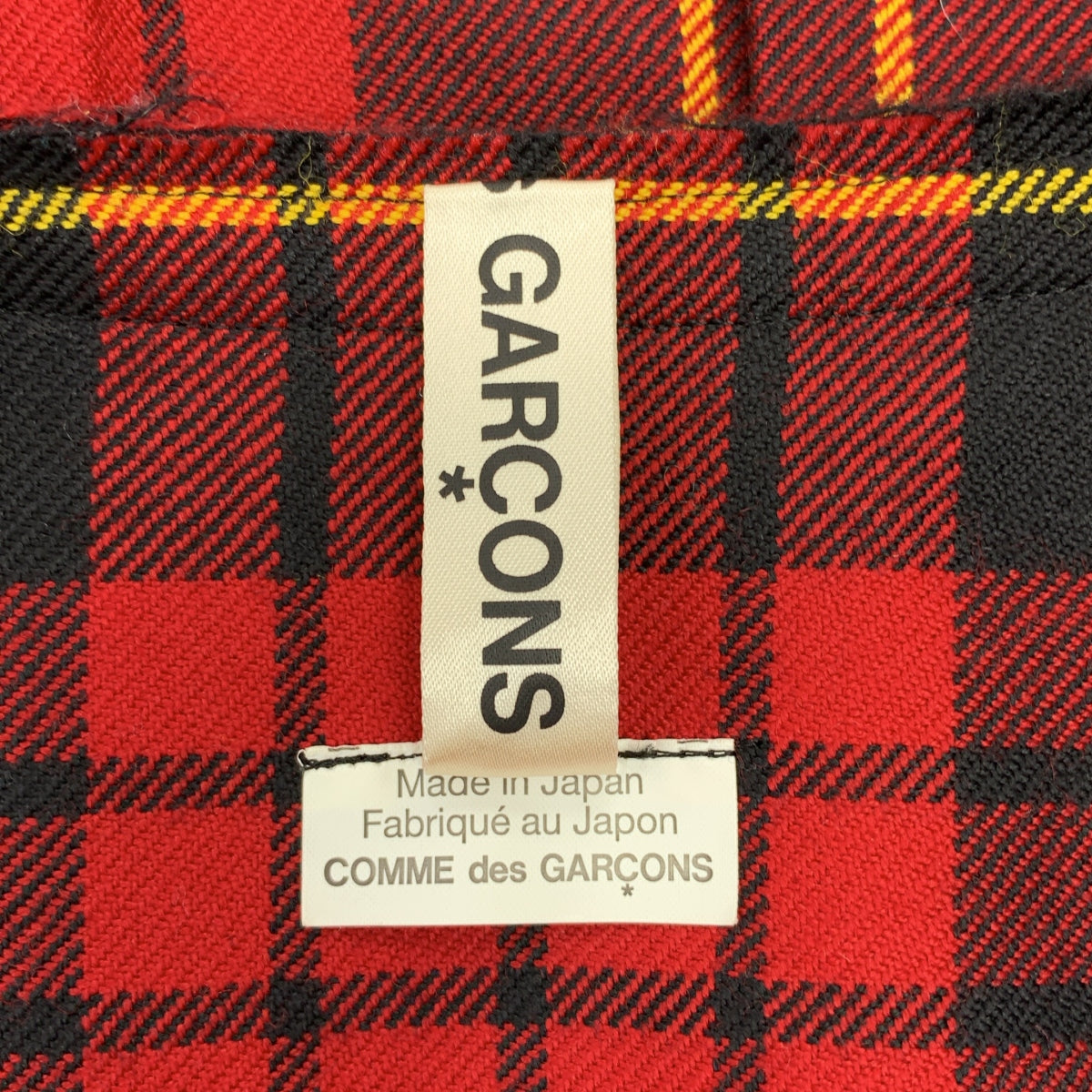 COMME des GARCONS / コムデギャルソン | 2017SS | タータンチェック 断ち切り ボリューム ワンピース | S | レディース