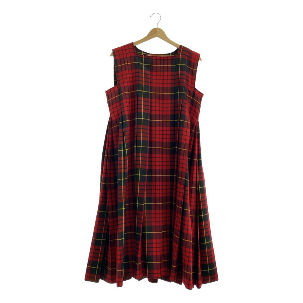 COMME des GARCONS / コムデギャルソン | 2017SS | タータンチェック 断ち切り ボリューム ワンピース | S | レディース