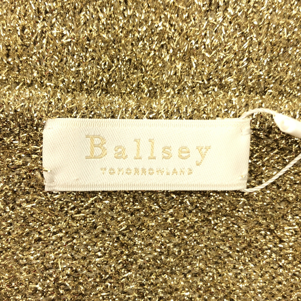 【成色極佳】Tomorrowland BALLSEY | 亮面金屬圓領開襟衫 | S碼 | 金色 | 女款