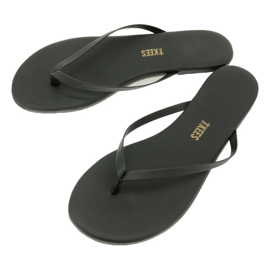 [New] TKEES | Thong Sandals | 8 | Black | Women's