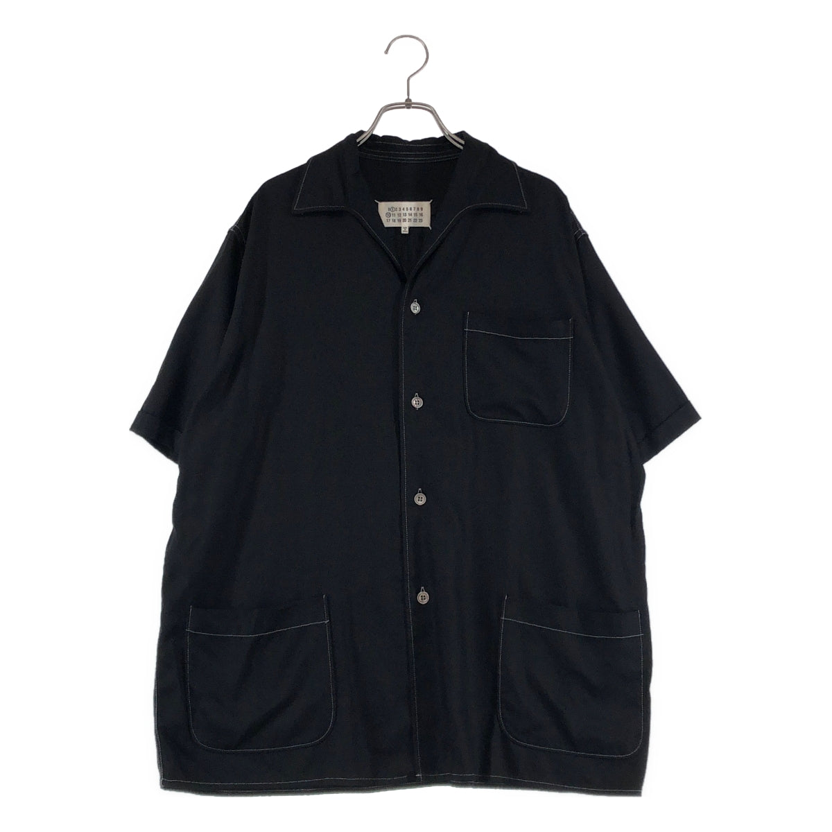 Maison Margiela | 2023 春夏系列 | 人造絲拼接設計開領襯衫 | 尺寸 52 | 男款