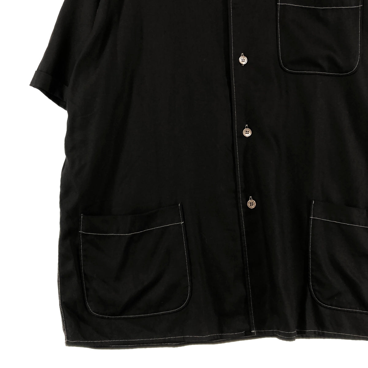 Maison Margiela | 2023 春夏系列 | 人造絲拼接設計開領襯衫 | 尺寸 52 | 男款