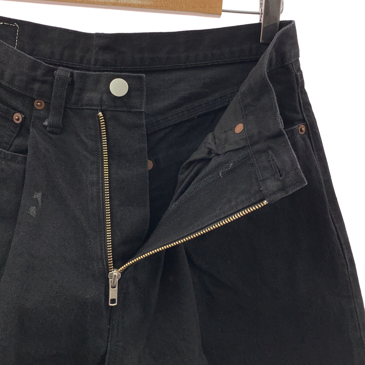 stein / 슈타인 | 2022AW | 5PK VINTAGE REPRODUCTION WIDE DENIM JEANS 빈티지 가공 택 와이드 데님 팬츠 | XS | 남성