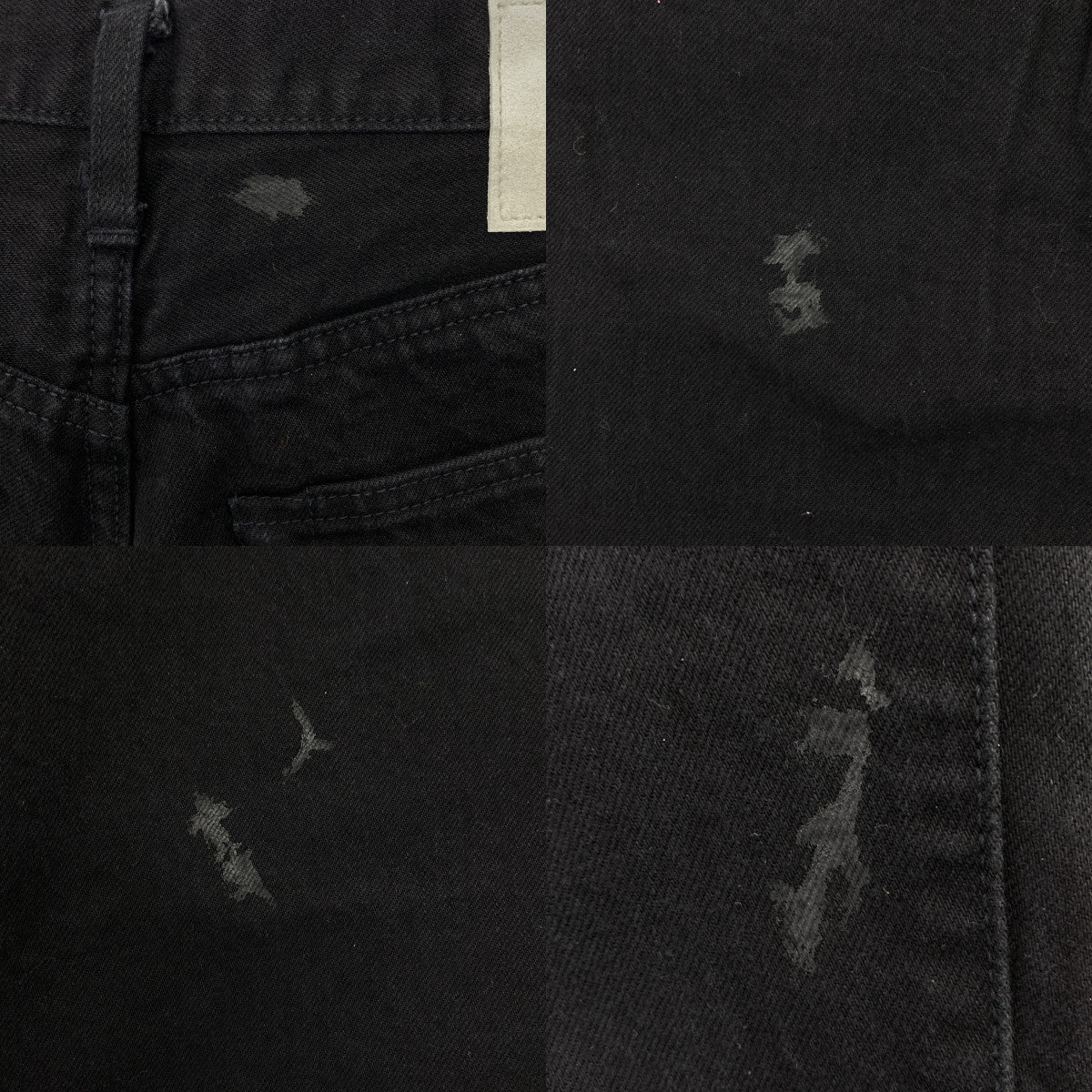 【美品】  stein / シュタイン | 2022AW | 5PK VINTAGE REPRODUCTION WIDE DENIM JEANS ヴィンテージ加工 タック ワイド デニムパンツ | XS | ブラック | メンズ