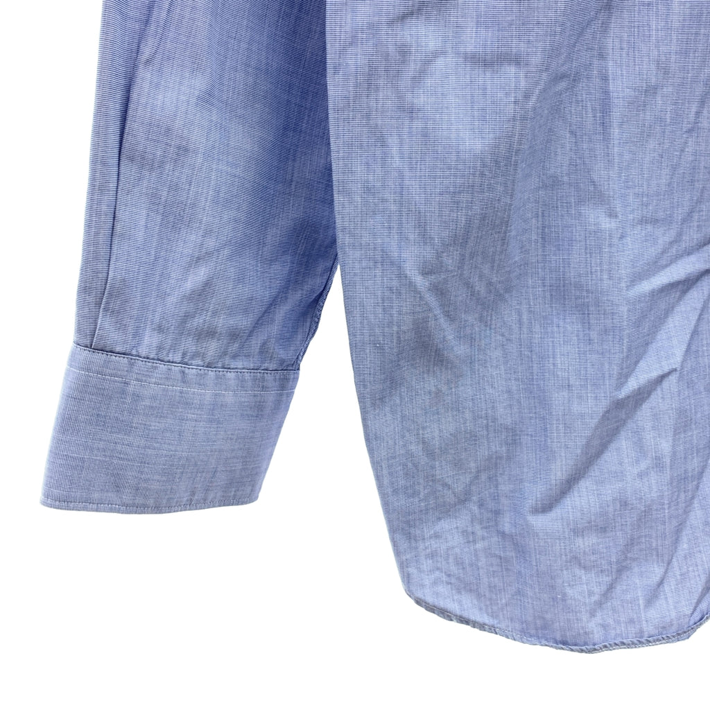 COMME des GARÇONS 襯衫 | 棉質撞擊色襯衫，前後不對稱設計 | XS 碼 | 藍色 | 男士