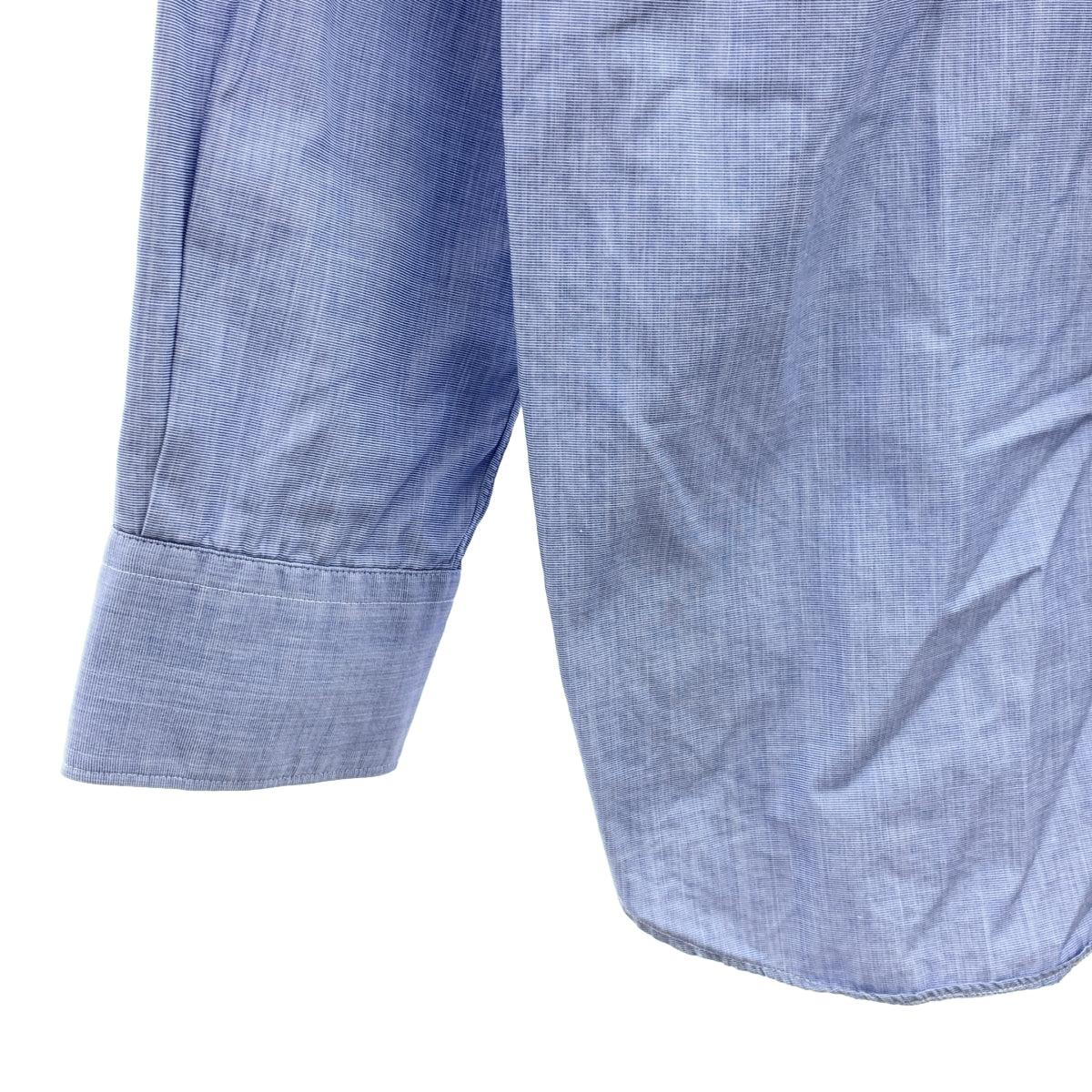 COMME des GARÇONS 襯衫 | 棉質撞擊色襯衫，前後不對稱設計 | XS 碼 | 藍色 | 男士