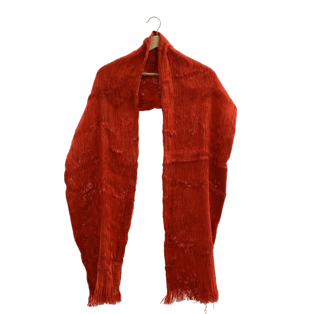 ISSEY MIYAKE / イッセイミヤケ | 大判 フリンジ ストール |