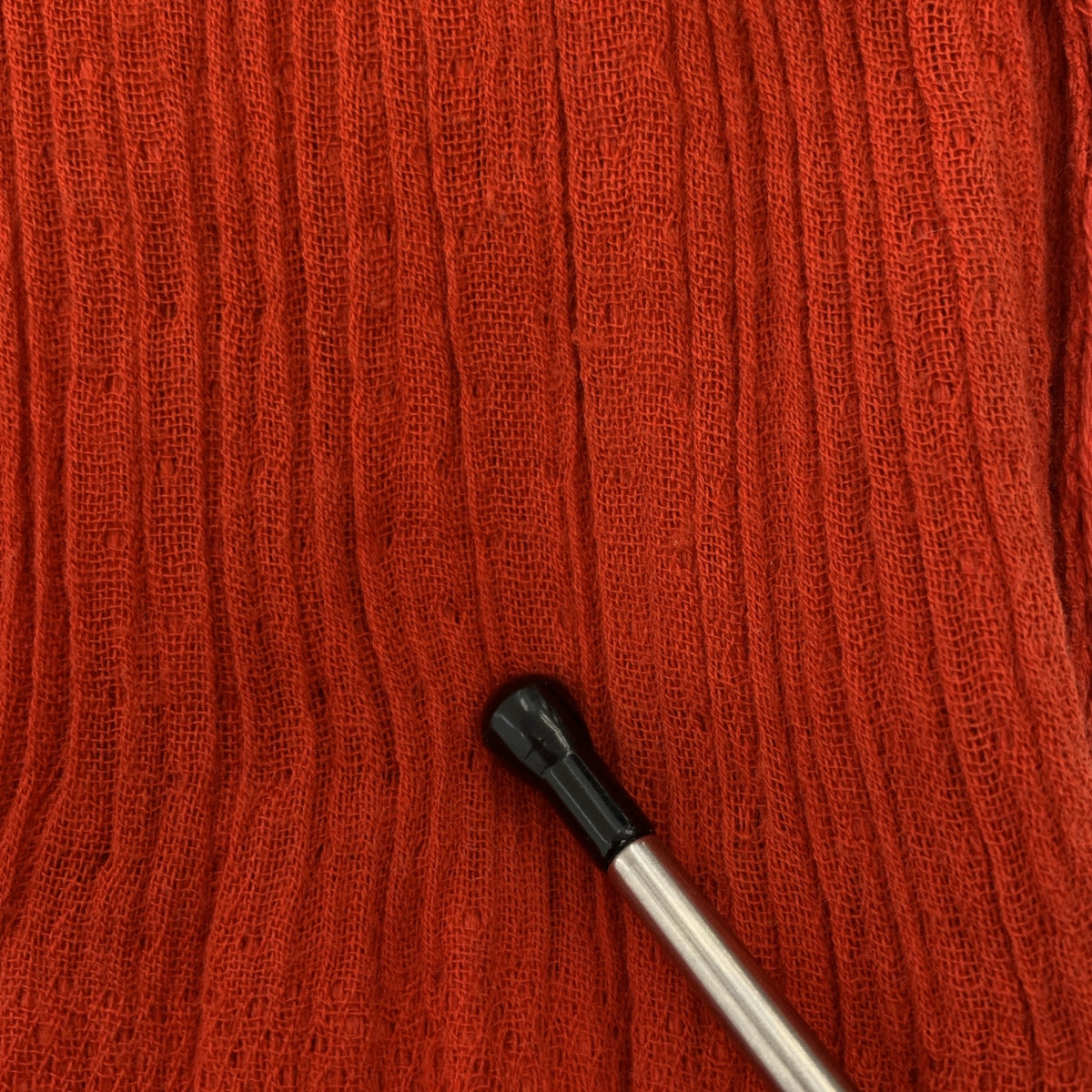 ISSEY MIYAKE / イッセイミヤケ | 大判 フリンジ ストール |