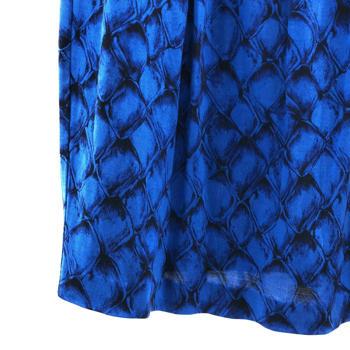 DIANE VON FURSTENBERG / ダイアンフォンファステンバーグ | NOLLIE / スネーク柄 シルク ラップワンピース | 10 | ブルー | レディース