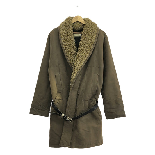 DRIES VAN NOTEN | Leather belted fleece coat | S | Women's