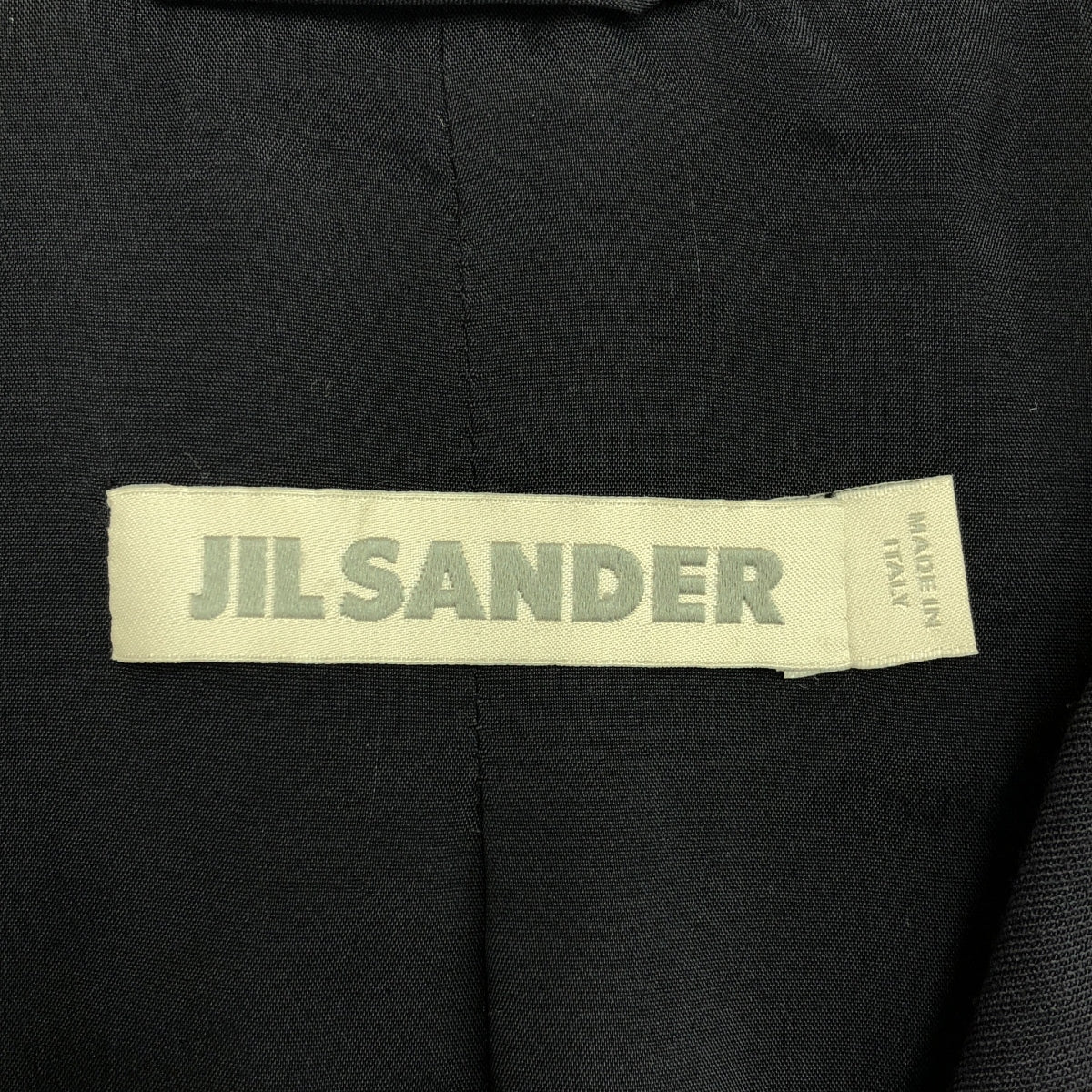 JIL SANDER / 질썬더 | 레이온혼 체스터 코트 | 36 | 네이비 | 여성