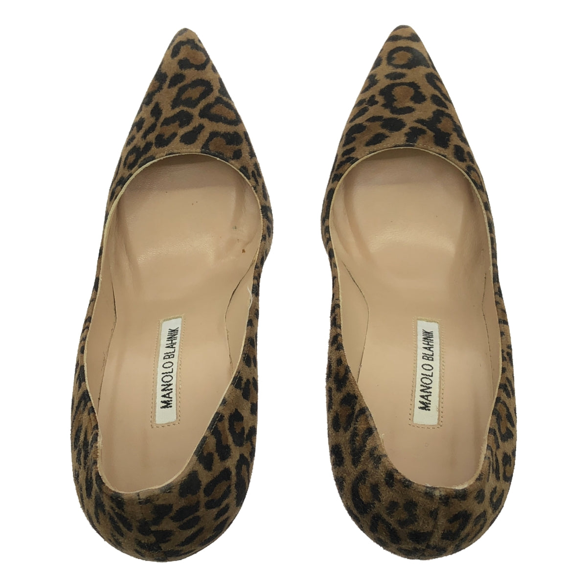 Manolo Blahnik / Manolo Blahnik |動物絨面革高跟鞋 | 36 |布朗 |女性的