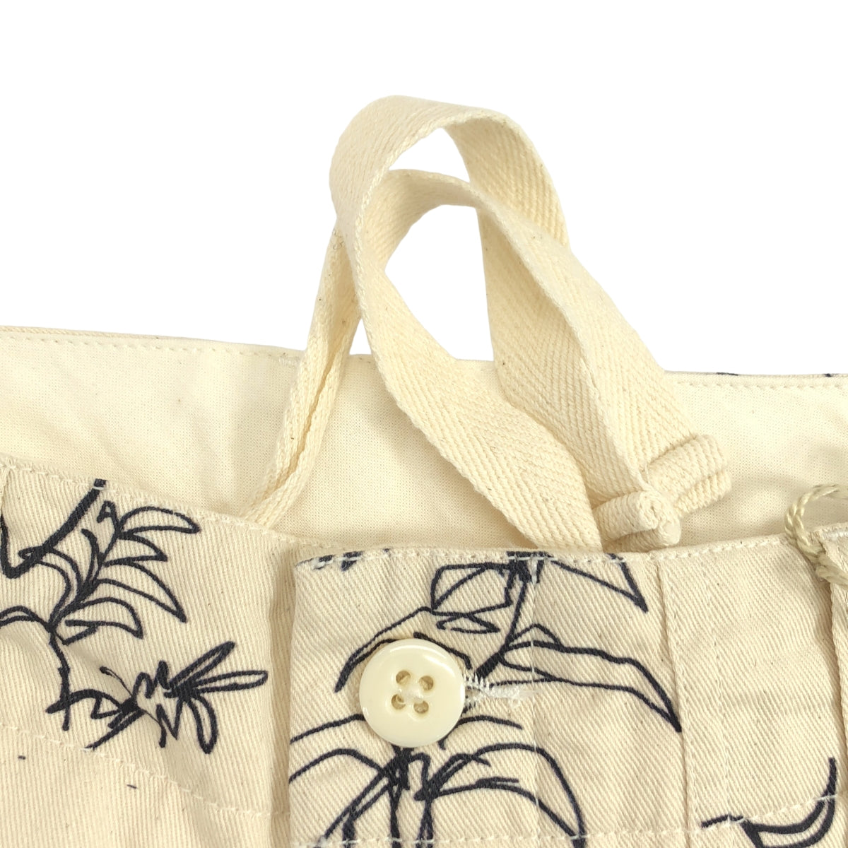 Engineered Garments | 動物紋印花 6.5 盎司平紋斜紋工裝褲 / 全印花抽繩貝克闊腿褲 | S 碼 | 男款