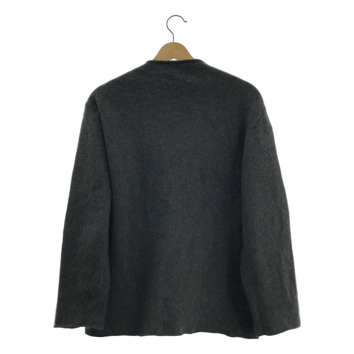 MOTHER HAND ARTISAN / マザーハンドアルチザン | LEUVEN ルーヴァン ウール アンゴラ Vネック ワイドニット | 5 | メンズ