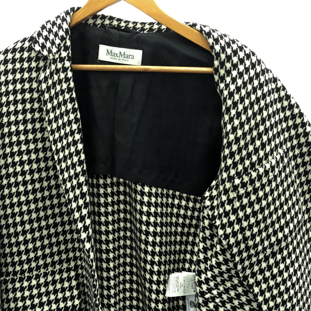 Max Mara / 맥스 마라 | 울 치조 격자 테일러드 재킷 | 38 | 여성