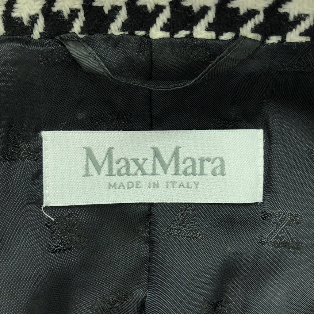 Max Mara / 맥스 마라 | 울 치조 격자 테일러드 재킷 | 38 | 여성