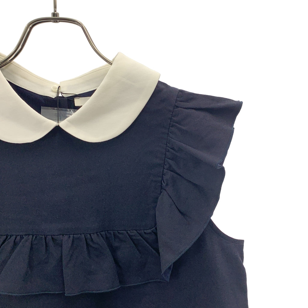 yori / ヨリ | Frilled Collar Sleeveless Blouse / 襟付き フリルノースリーブ ブラウス | 38 | レディース