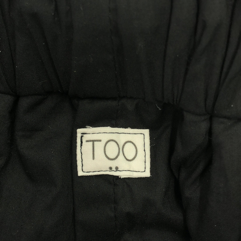 【美品】  TOO / トゥー | コットン イージーパンツ | M | WOLK（black） | レディース