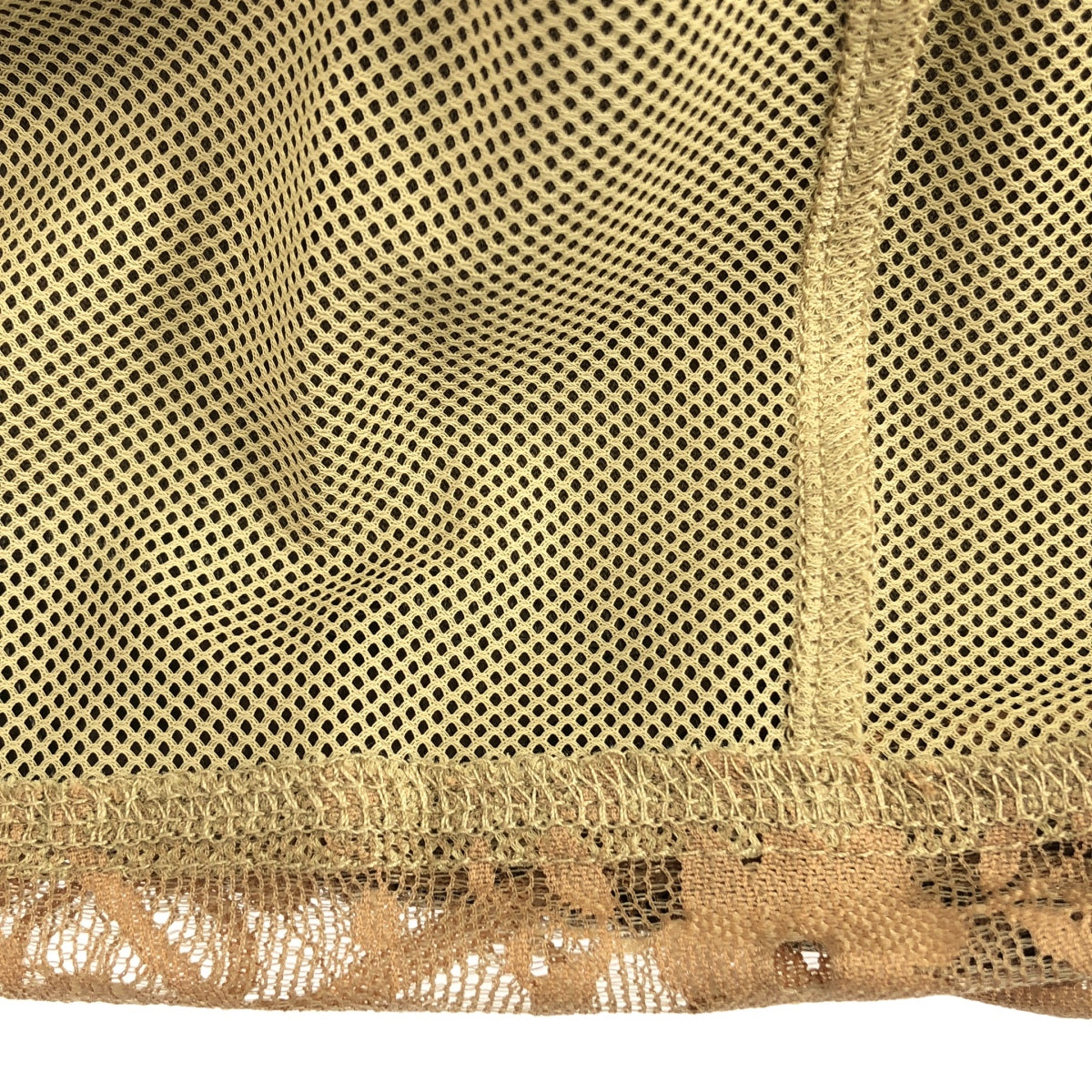 MUVEIL / 뮤베일 | 벨벳 레오파드 총 무늬 리본 레이스 스커트 / 메쉬 총 안감 | 38 |