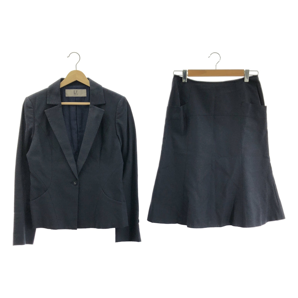 KARL LAGERFELD / カール・ラガーフェルド | ウール 1B テーラードジャケット / バックジップ スカート / 総裏地 | 40 | レディース