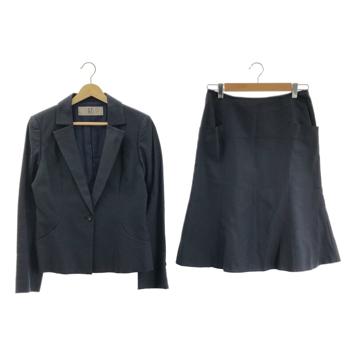 KARL LAGERFELD / カール・ラガーフェルド | ウール 1B テーラードジャケット / バックジップ スカート / 総裏地 | 40 | レディース
