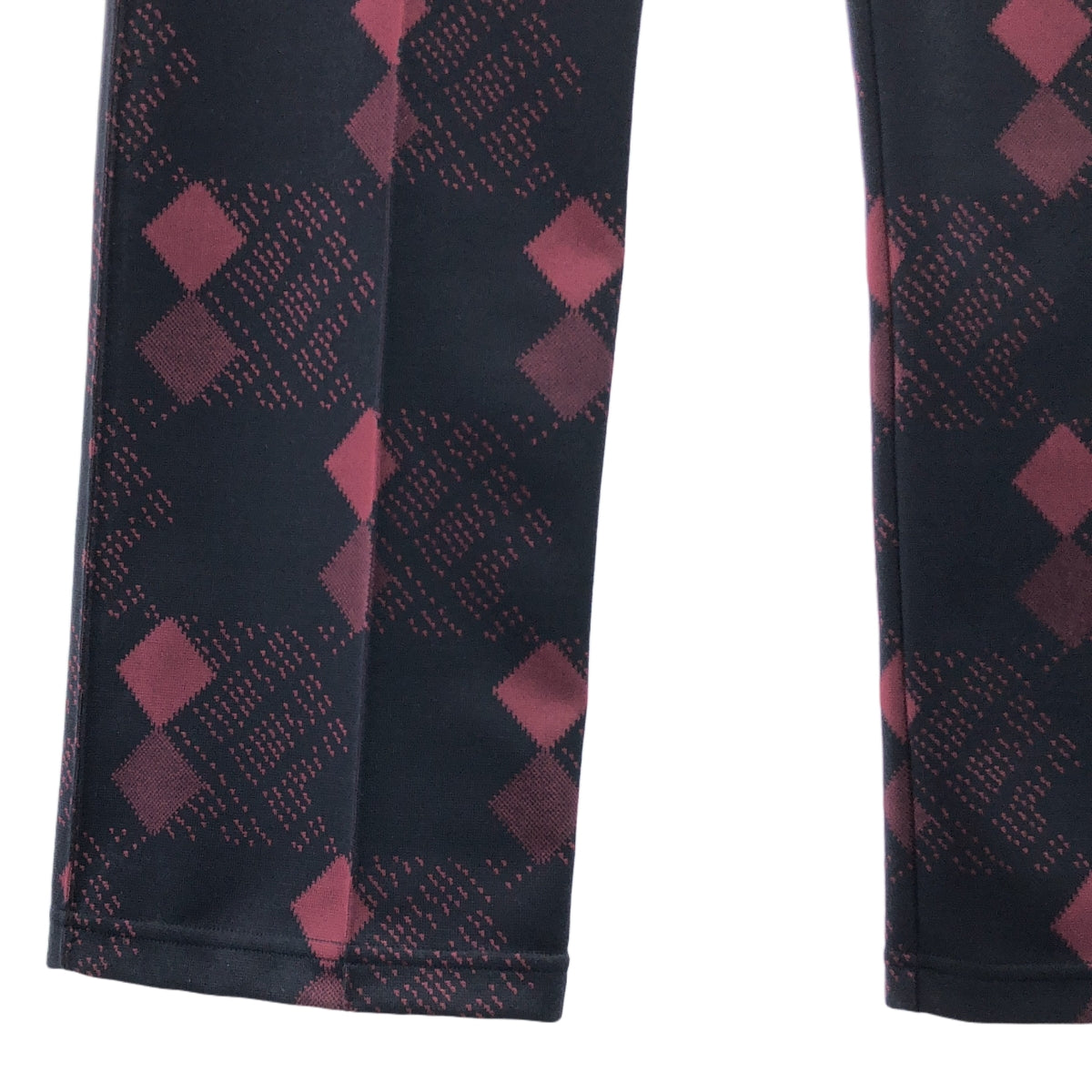 Needles / ニードルス | 2022AW | TRACK PANT POLY JQ ジャガード トラックパンツ | 2 | ネイビー / バーガンディー | レディース