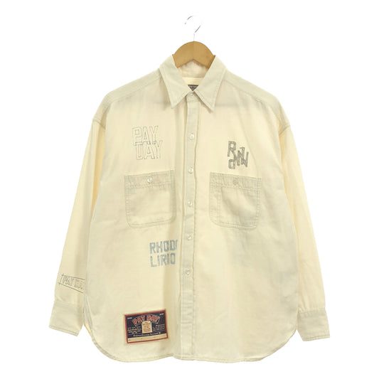 Rhodolirion / Rodrilion | × PAY DAY Collaboration Work Shirt Stencil Print Work Shirt | 0 | Women's