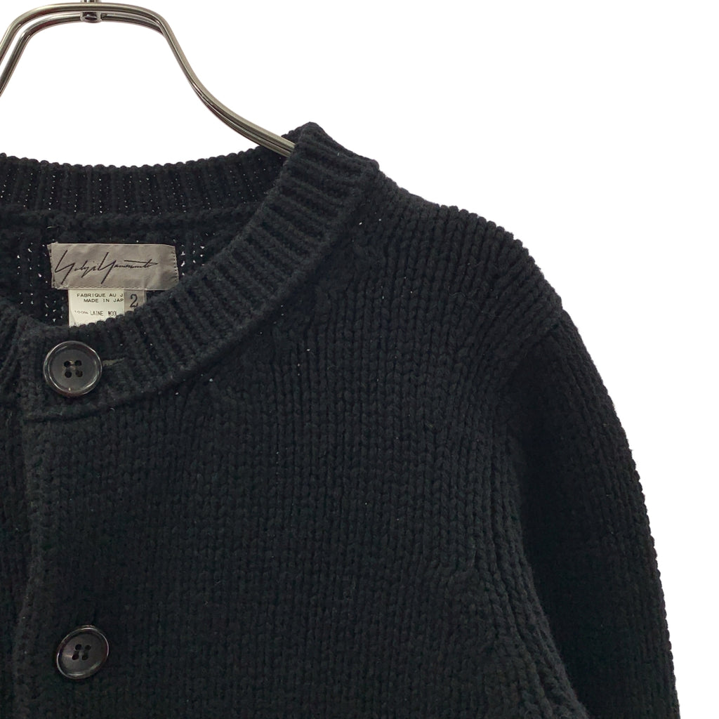 Yohji Yamamoto FEMME | 羊毛圓領開襟衫 | 2 碼 | 女款