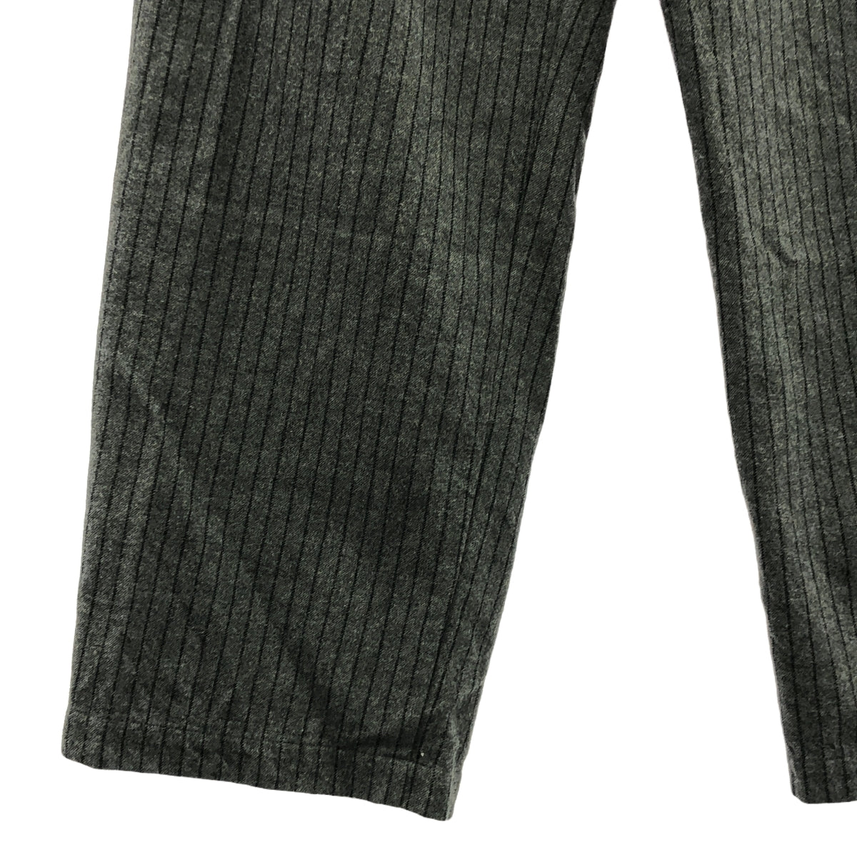 甜點 | 2022春夏 |羊毛棉條紋工作褲 | 4 |灰色 |男士